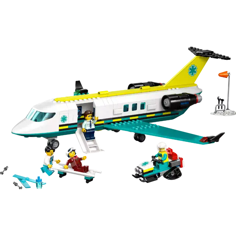 Konstruktőr LEGO City Emergency Air Ambulance Airplane (60465)