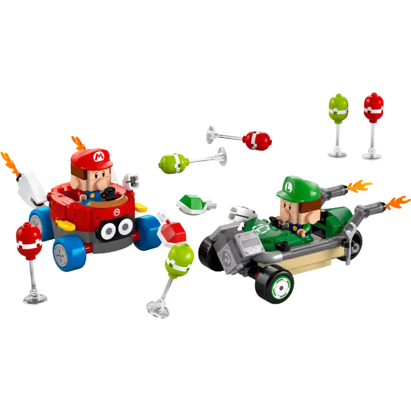 Konstruktor LEGO Super Mario Mario Kart Baby Mario vs. Baby Luigi (72034)