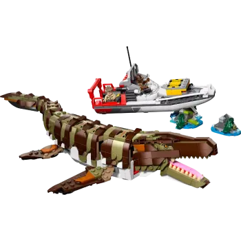 Konstruktor LEGO Brick-Built Mosasaurus Boat Mission (76974)