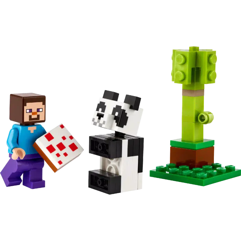 Constructor LEGO Minecraft Steve and Baby Panda (30672)