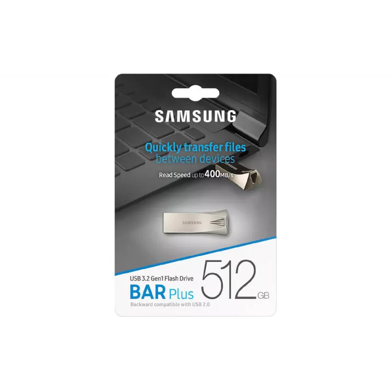 محرك أقراص USB Samsung, Silver (MUF-512BE3/APC)
