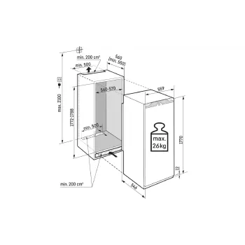 Built-in freezer Liebherr (SIFNE5108), 209 l, White