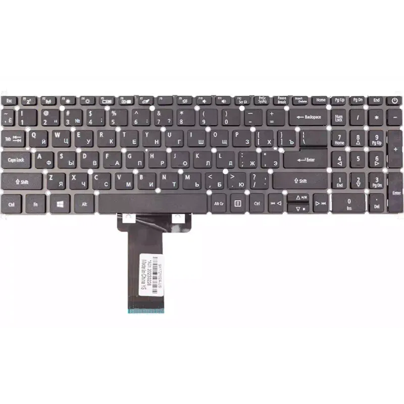 Teclado para laptop PowerPlant, Black (KB315987)