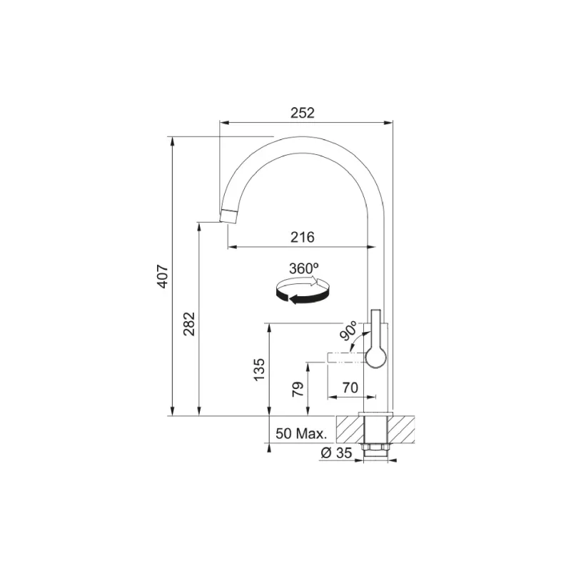 grifo de cocina Franke (115.0728.386)