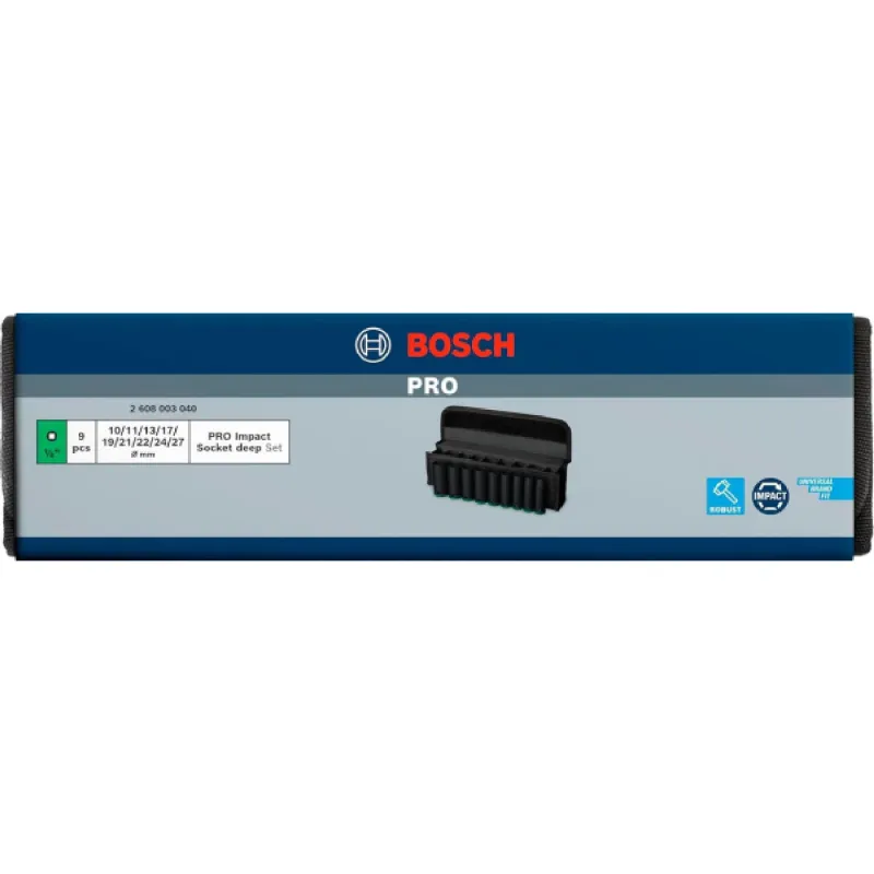مجموعة من رؤوس المقبس Bosch Professional (2.608.003.040)
