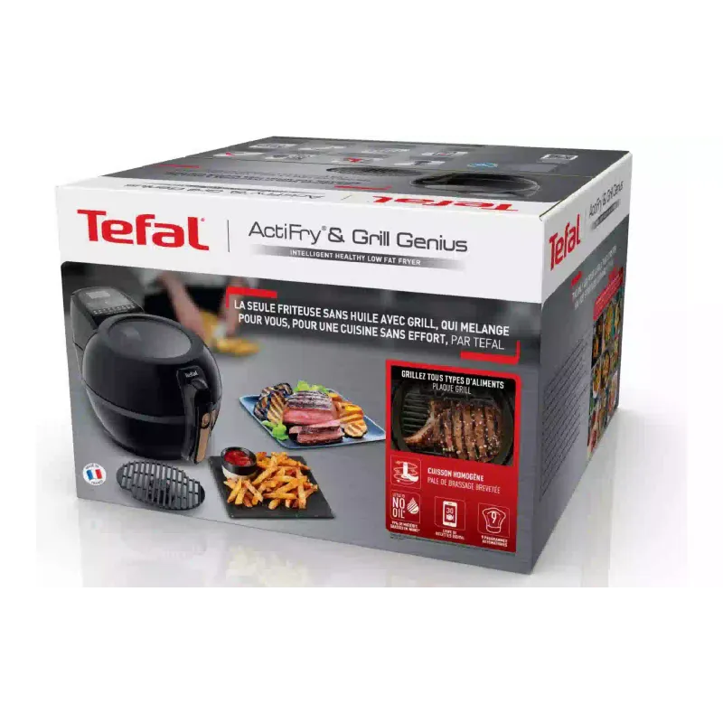 Multi-forno Tefal ActiFry & Grill Genius, Black/Gold (FZ775810)
