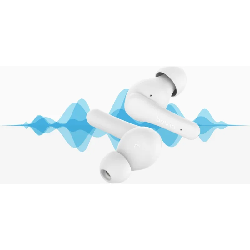سماعات أذن لاسلكية حقيقية Belkin Soundform Rhythm, White (AUC012BTWH)