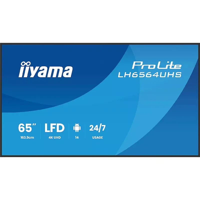 Дисплей Iiyama 64.5" 4K UHD /Android 14 (LH6564UHS-B1AG)