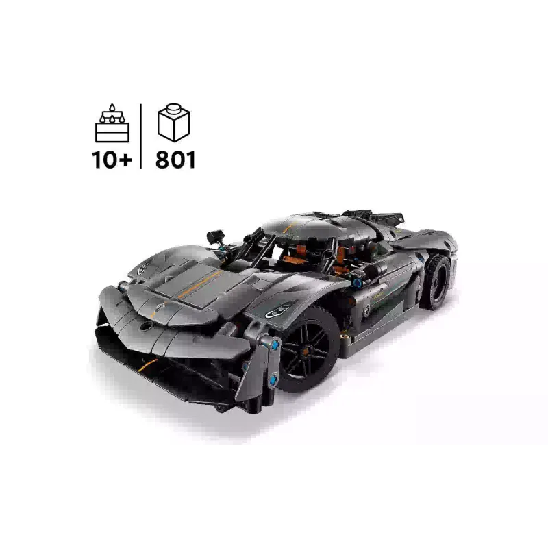 Конструктор LEGO Technic Koenigsegg Jesko Absolut Grey Hypercar (42173)