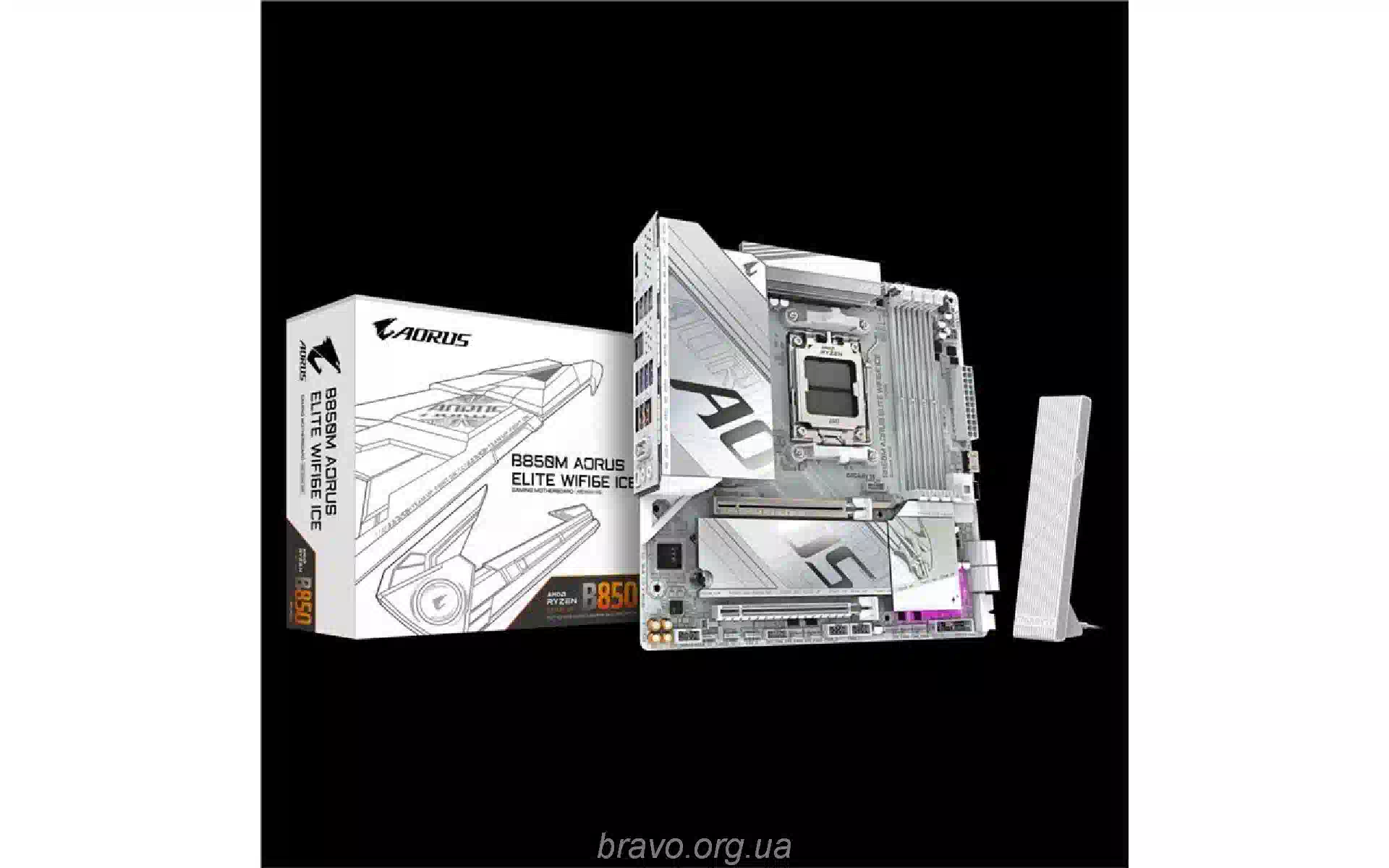 Hauptplatine Gigabyte, Ice (B850M A ELT WF6E ICE) Hauptplatine Gigabyte, Ice (B850M A ELT WF6E ICE)