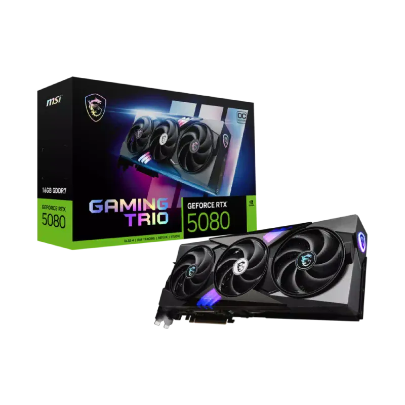 Tarjeta de video MSI GeForce RTX 5080 (GEFORCE RTX 5080 16G GAMING TRIO OC)