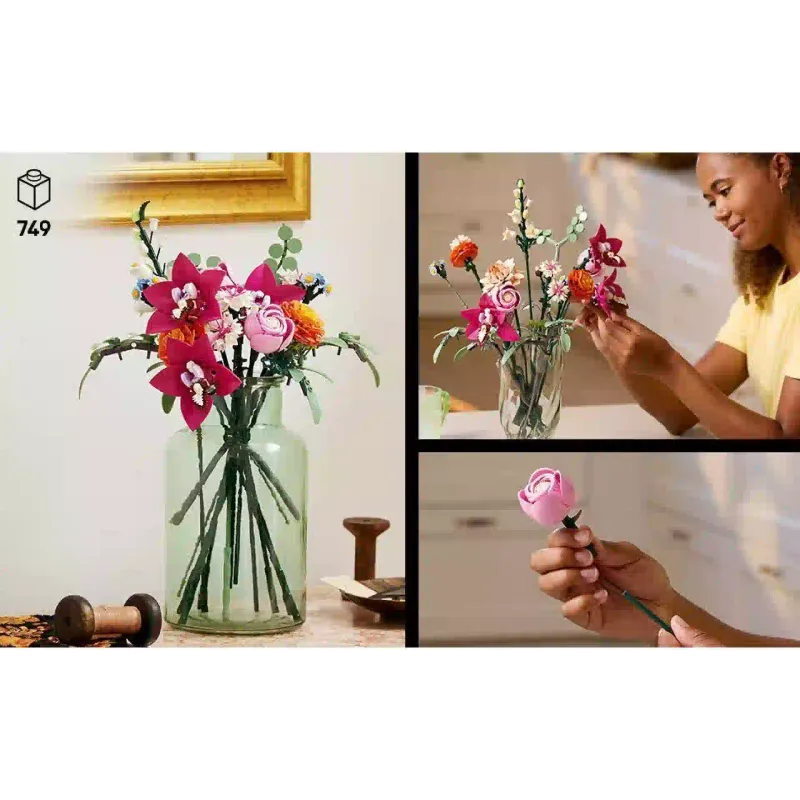 Konstruktőr LEGO Botanicals Pretty Pink Flower Bouquet (10342)