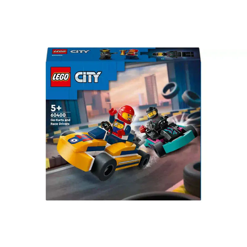 Constructor LEGO City Go-Karts and Race Drivers (60400)