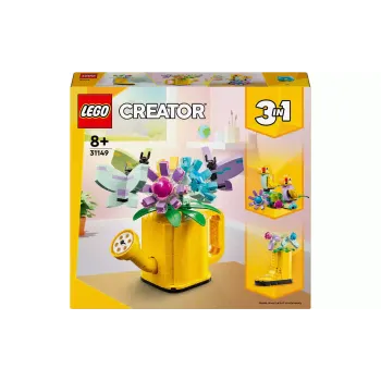 Konstruktőr LEGO Creator 3-in-1 Flowers in Watering Can (31149)