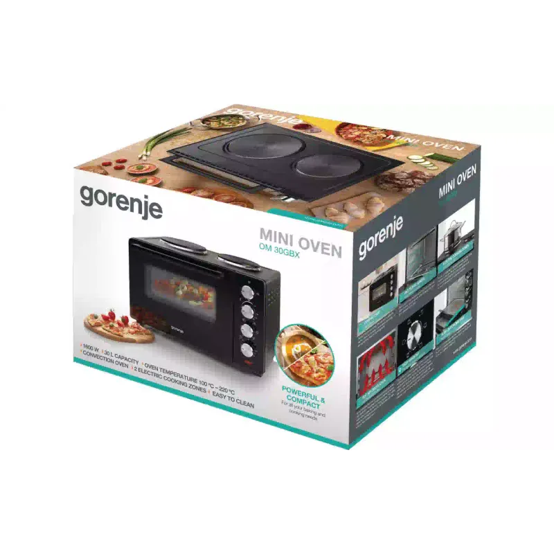 Elektromos kemence Gorenje, Black (OM30GBX)