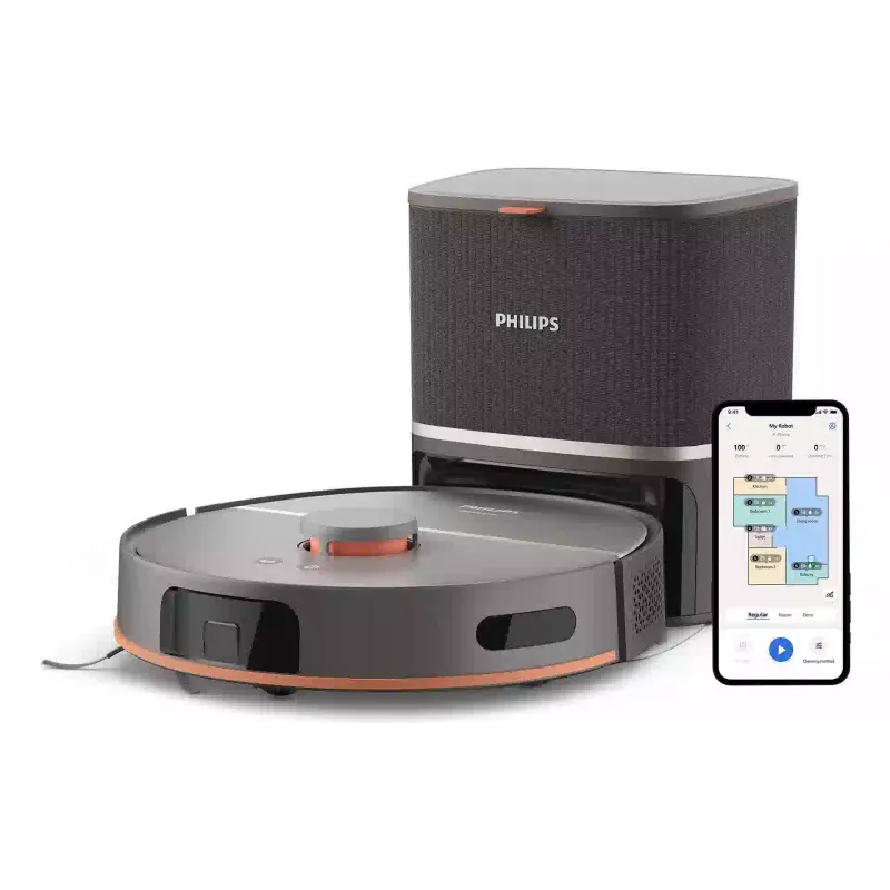 مكنسة كهربائية روبوتية Philips Series 5000, Black (XU5100/10)