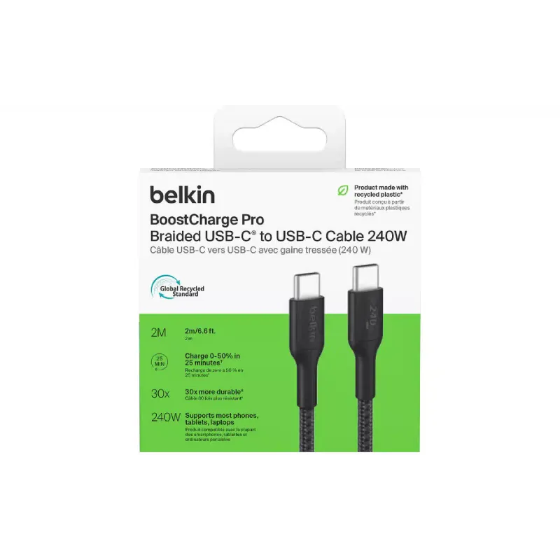 Cable Belkin  Black (CAB025HQ2MBK)