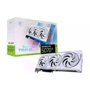بطاقة الفيديو MSI GeForce RTX 5070Ti (RTX 5070 Ti 16G GAM TRIO OC WH)