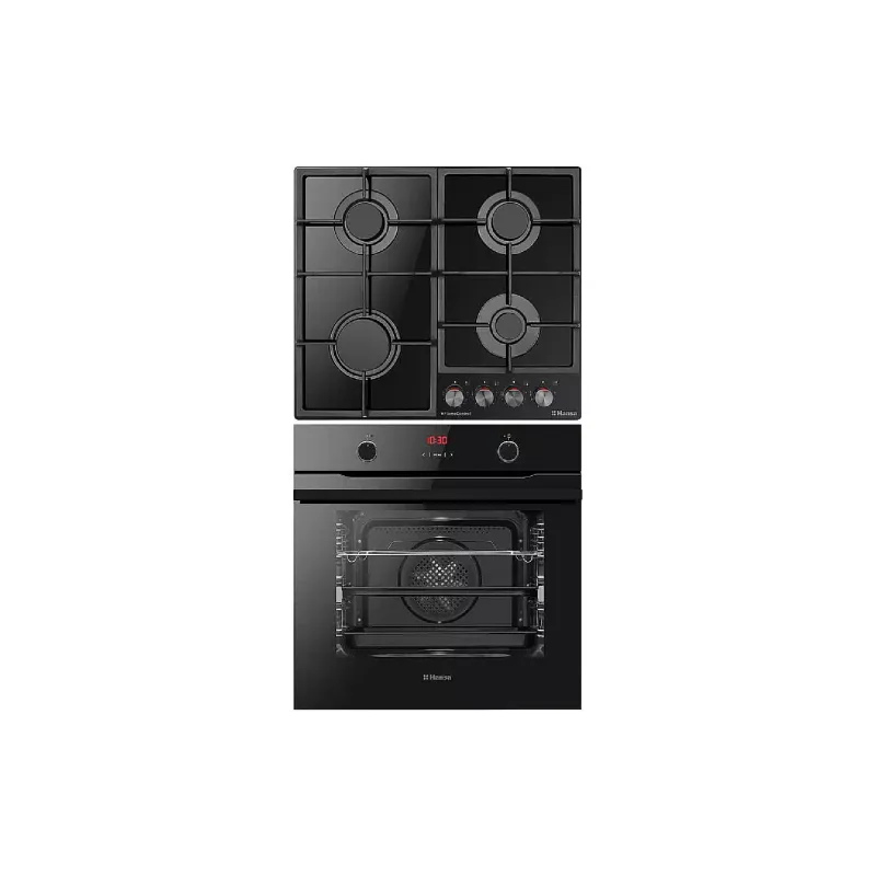 Hob + oven Hansa FCGS69326 (FCGS69326), Black