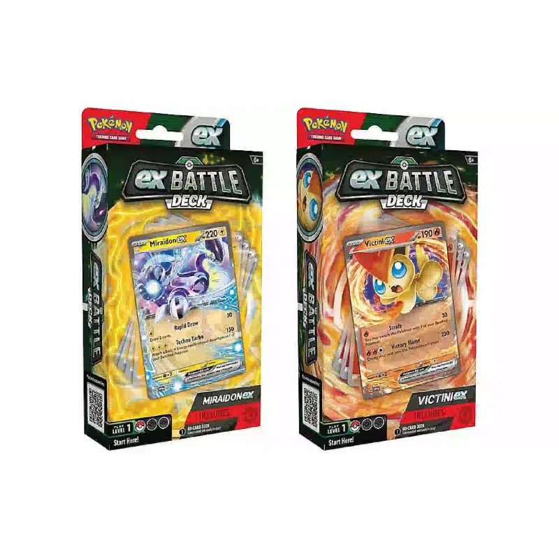 بوكيمون Pokemon TCG TCG - Miraidon/Victini ex Battle Deck (820650857546)