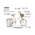 Bicicleta para niños Miqilong, White (RBB-LS12-PEARL)