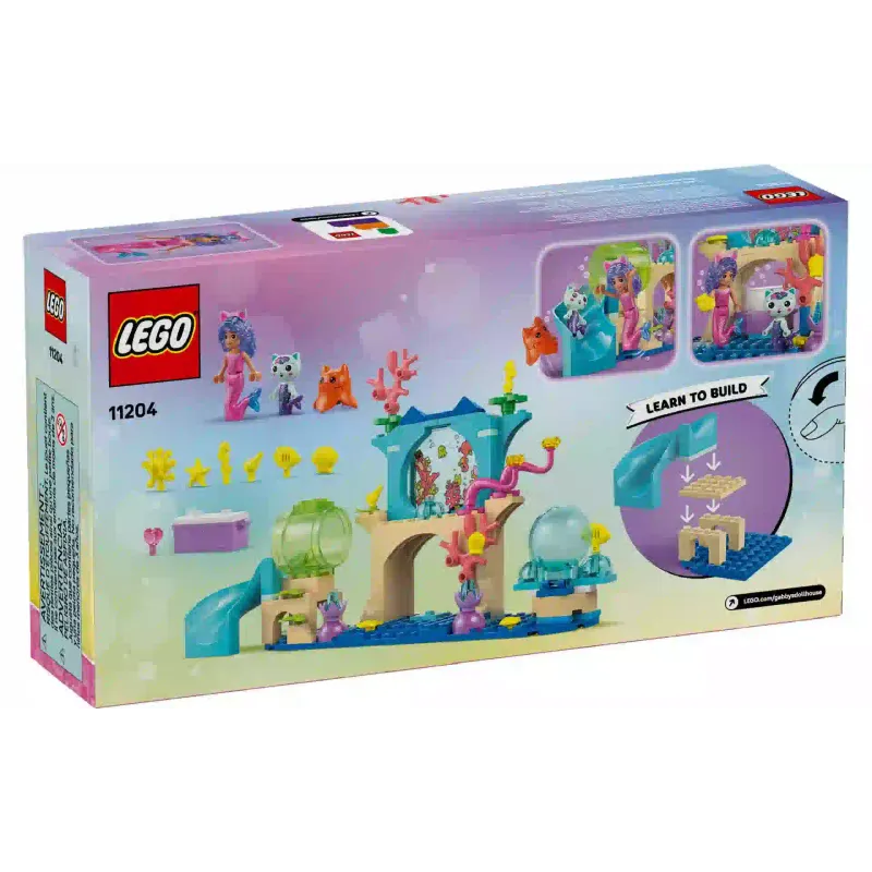 Konstruktőr LEGO Gabby's Dollhouse Mermaid Gabby's Aquarium Adventure (11204)
