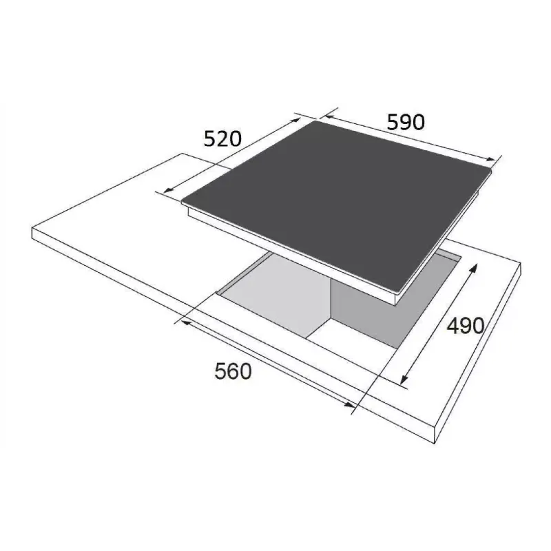 Варильна поверхня + духова шафа Hansa 058687 (FCGW68329), White