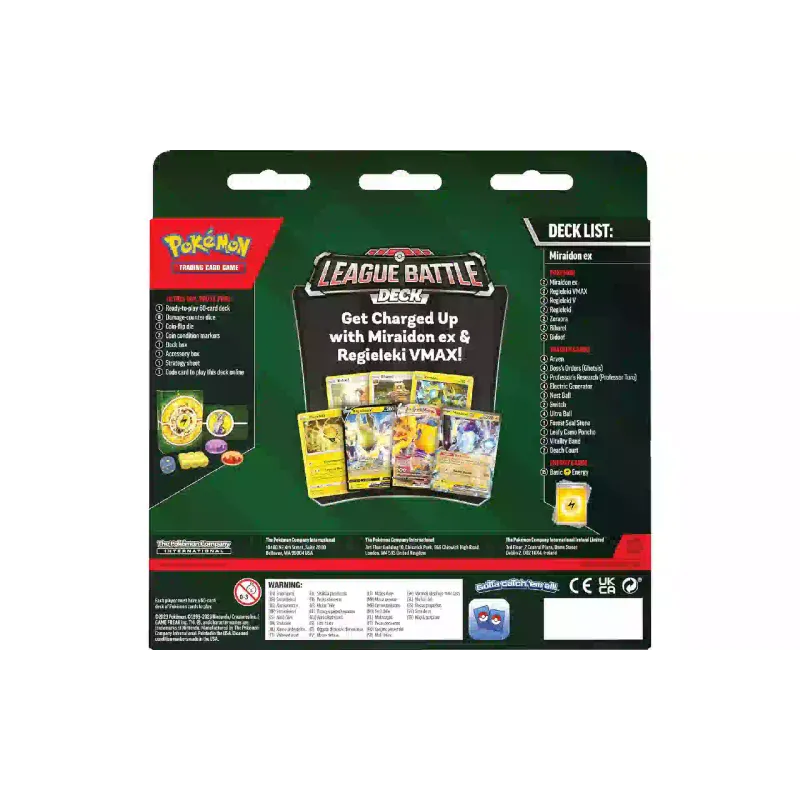 Покемон Pokemon TCG TCG - Miraidon ex League Battle Deck (820650852732)