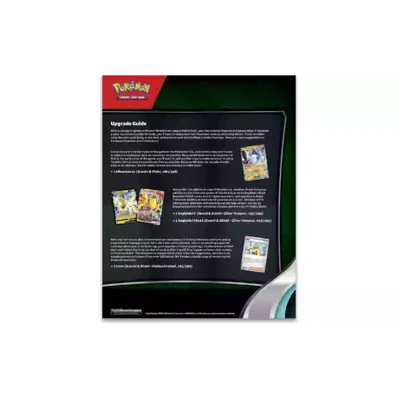 Покемон Pokemon TCG TCG - Miraidon ex League Battle Deck (820650852732)