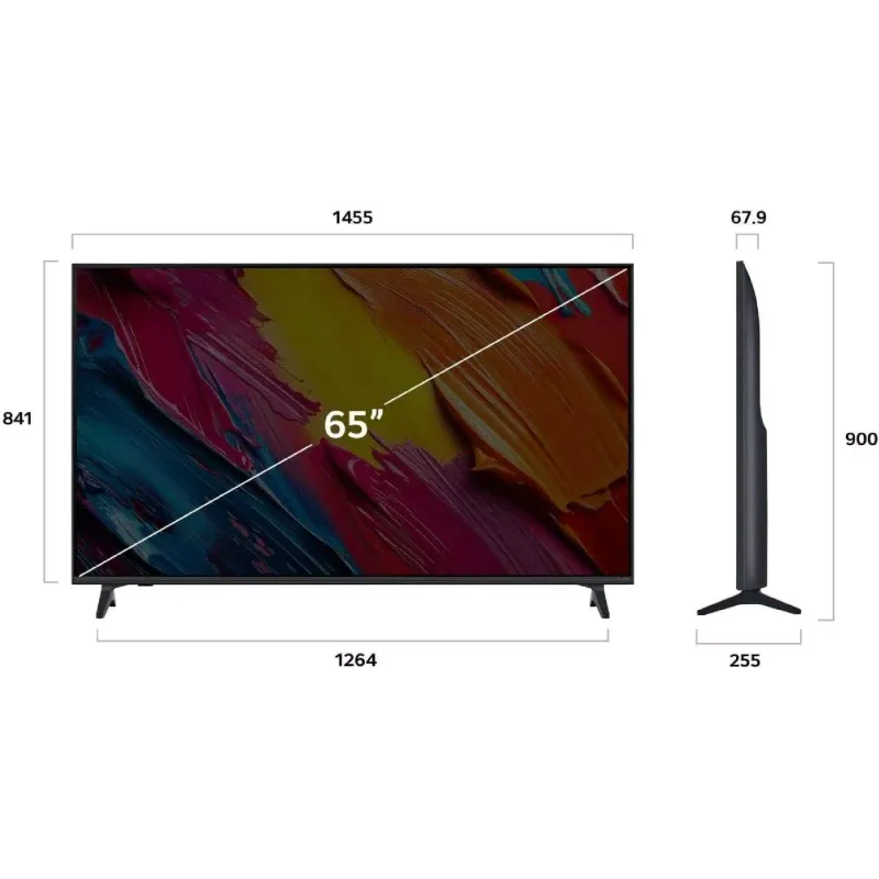 tv LG, Black (65QNED70A6A)
