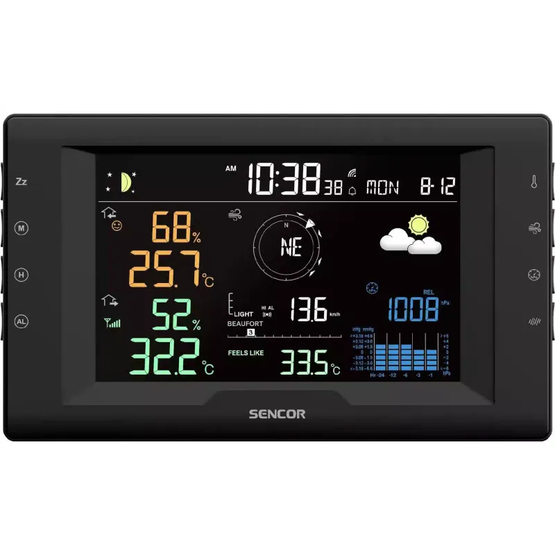Estação meteorológica Sencor, Black (SWS9400)
