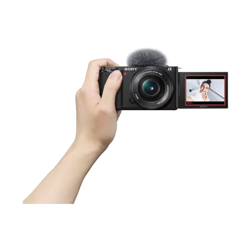 آلة تصوير Sony, Black (ZVE10LB.CEC)