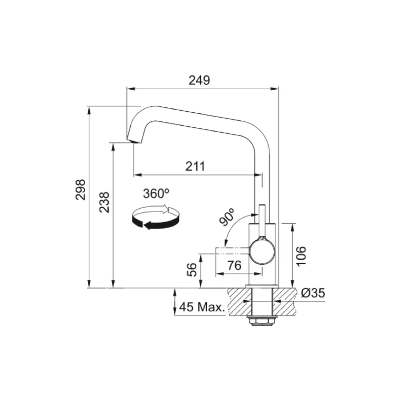 Kitchen faucet Franke (115.0728.473)
