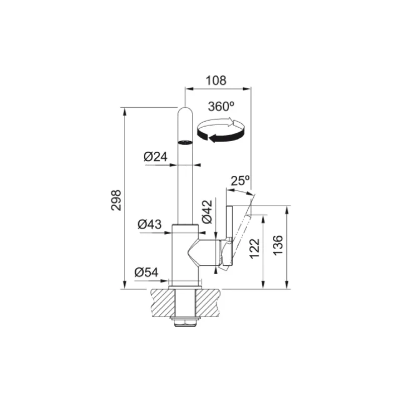 Kitchen faucet Franke (115.0728.473)