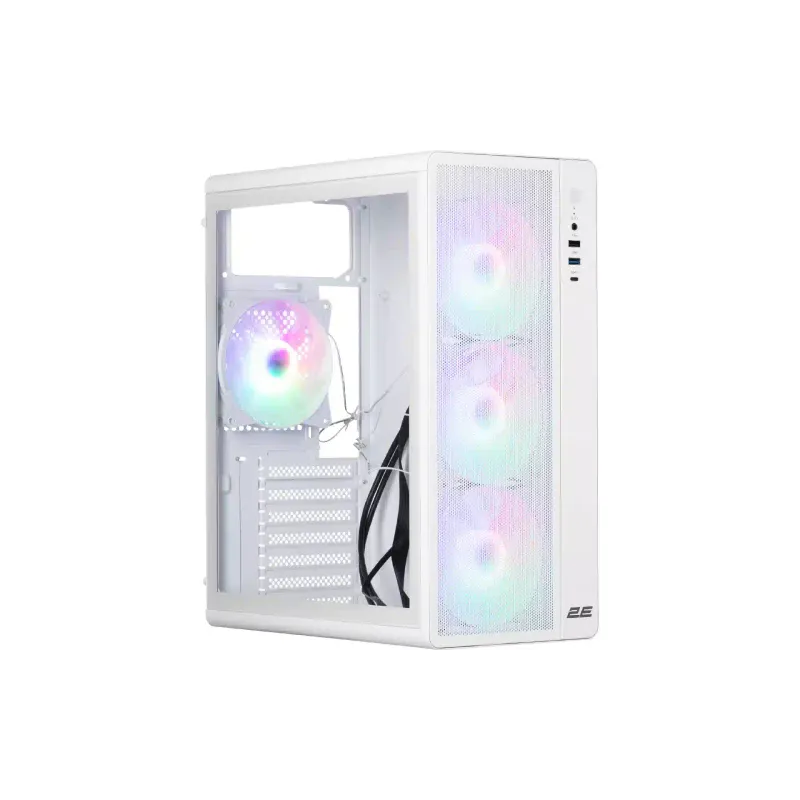 Кутия за компютър 2E Credo Plus V510W, White (2E-V510W)