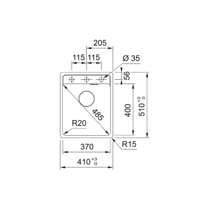 Küchenspüle Franke (114.0668.861)