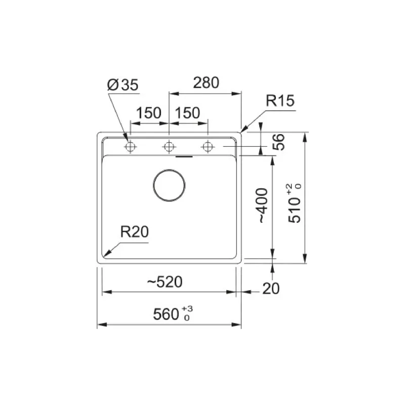 Küchenspüle Franke (114.0668.819)