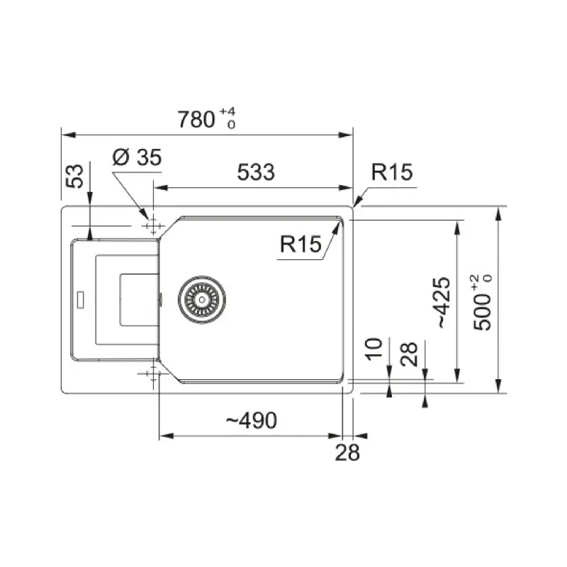 Küchenspüle Franke (114.0701.803)