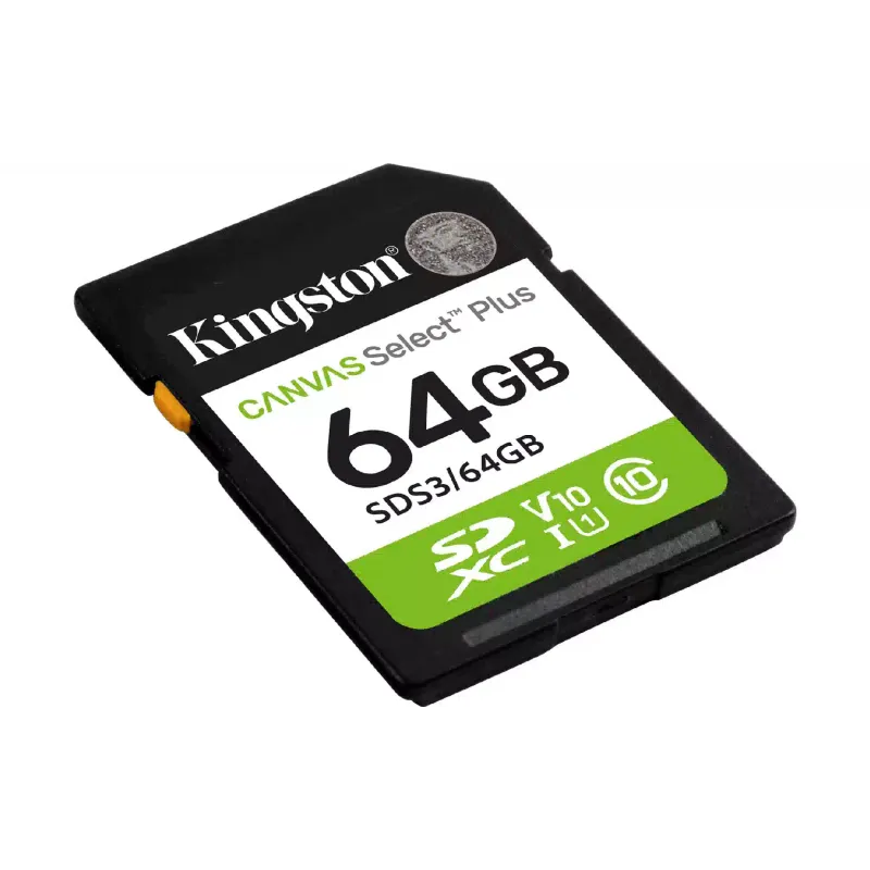 بطاقة الذاكرة Kingston Canvas Select Plus G3 (SDS3/64GB)
