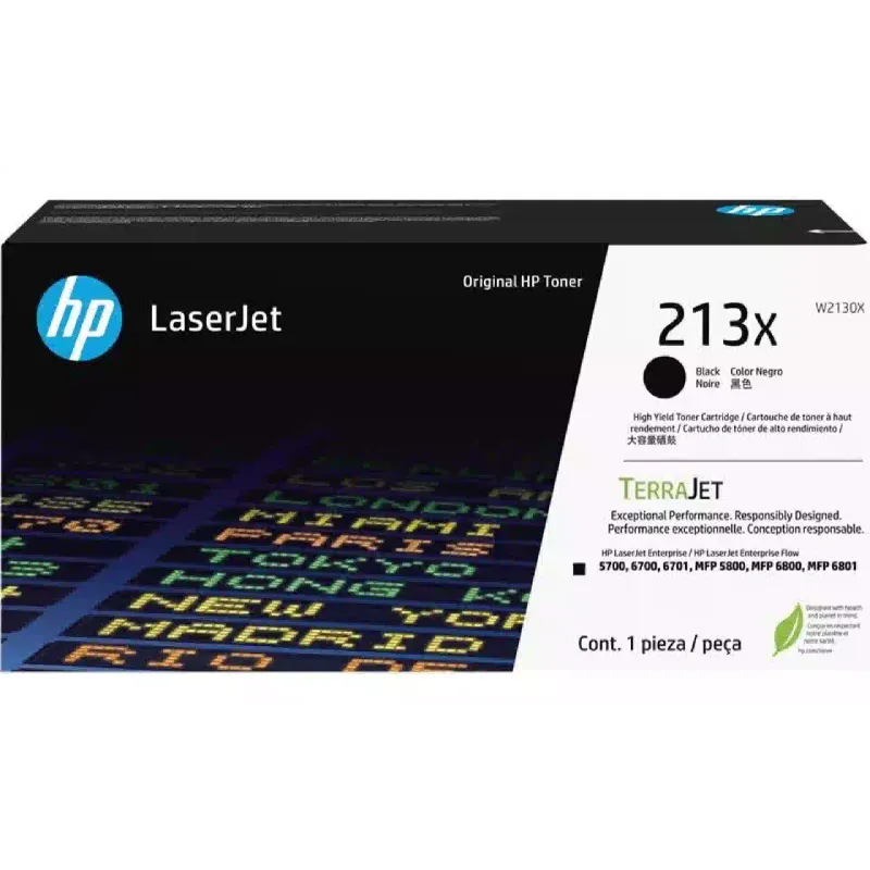 Cartucho HP HP 213X, Black (W2130X)