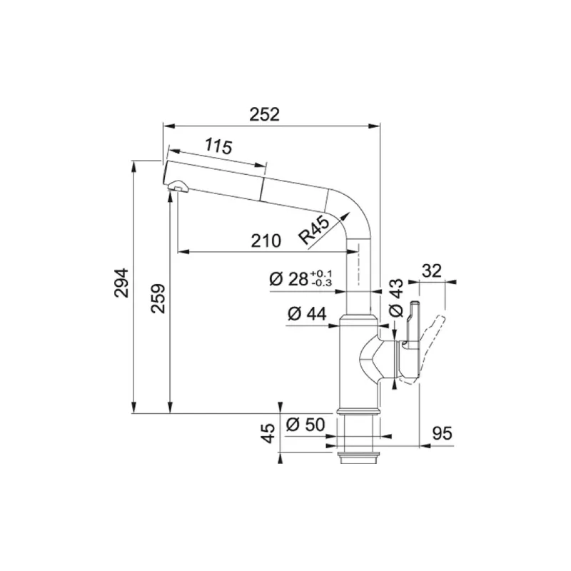 Змішувач для кухні Franke (115.0627.523)