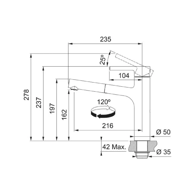 Змішувач для кухні Franke (115.0621.592)