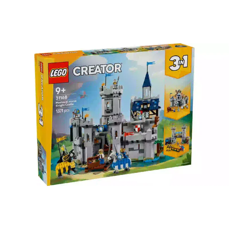 Construtor LEGO Creator 3in1 Medieval Horse Knight Castle (31168)