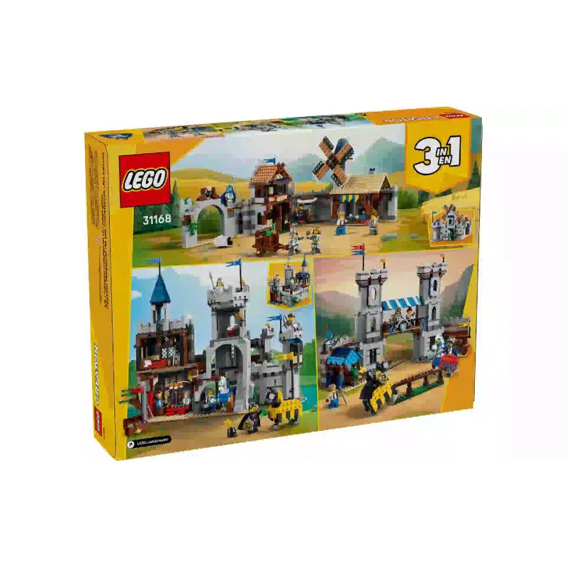 Construtor LEGO Creator 3in1 Medieval Horse Knight Castle (31168)