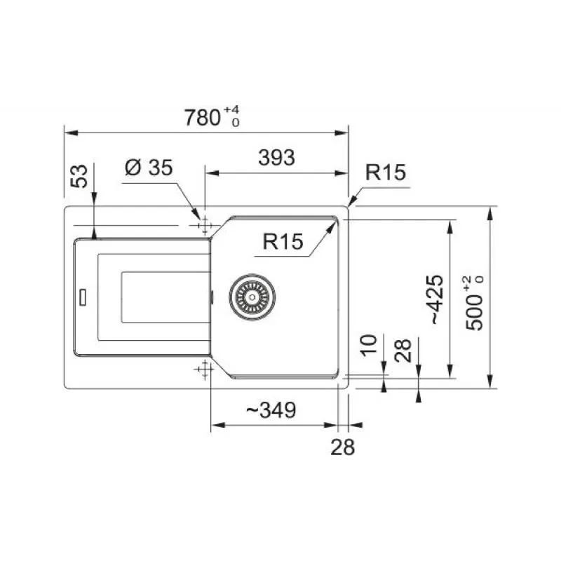 حوض المطبخ Franke (114.0701.805)