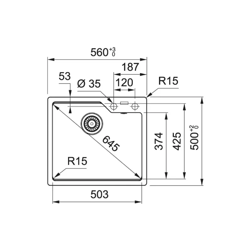 حوض المطبخ Franke (114.0699.236)
