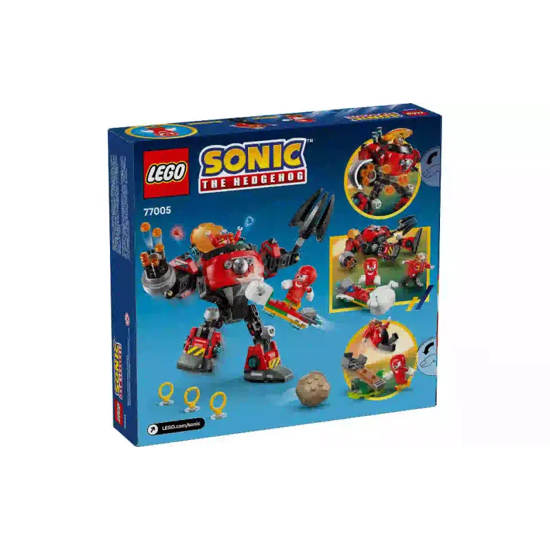 Konstruktor LEGO Sonic the Hedgehog Knuckles vs. Dr. Eggman Egg Crusher Mech (77005)