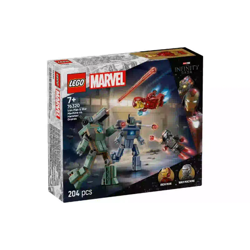 Konstruktor LEGO Iron Man & War Machine vs. Hammer Drones (76320)