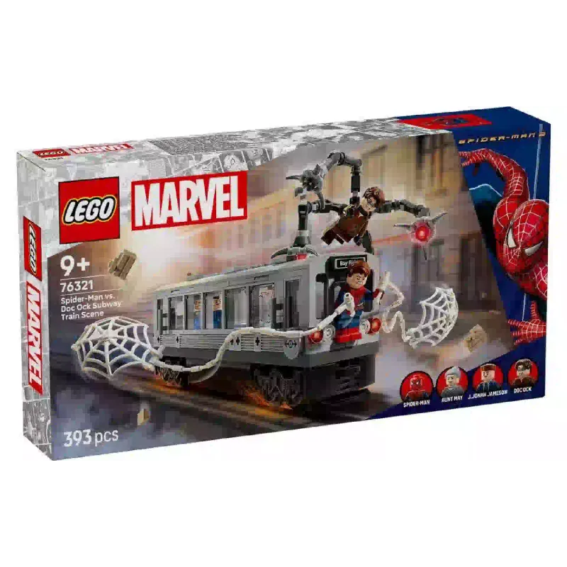 Konstruktor LEGO Super Heroes Marvel Spider-Man Spider-Man vs. Doc Ock Subway Train Scene (76321)