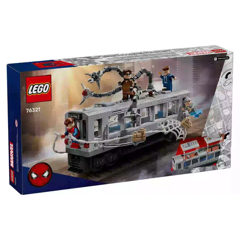 Konstruktor LEGO Super Heroes Marvel Spider-Man Spider-Man vs. Doc Ock Subway Train Scene (76321)